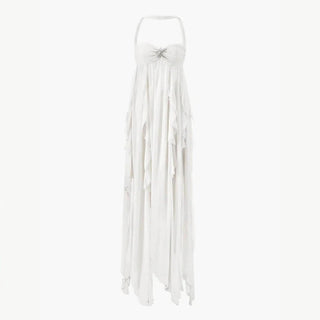 Damen Elegantes Halter Sommer Abendkleid | Maxi