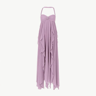 Damen Elegantes Halter Sommer Abendkleid | Maxi