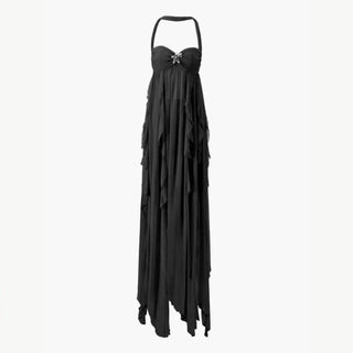 Damen Elegantes Halter Sommer Abendkleid | Maxi