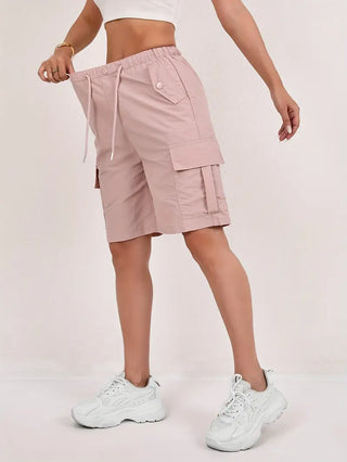Damen Cargo Shorts | Mit Kordelzug