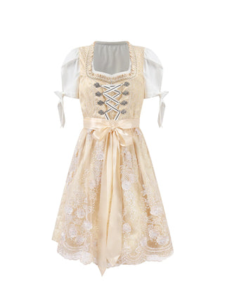 Damen Oktoberfest Dirndl Kleid | Knielänge