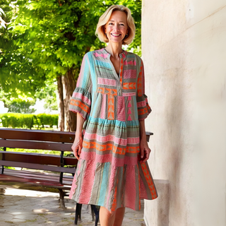 Damska boho elegancka sukienka | Mini