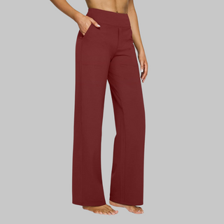 Damen Hose mit Weitem Bein | Lässig