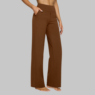 Damen Hose mit Weitem Bein | Lässig