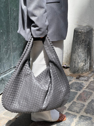 Damen Geflochtene Hobo Tasche | Groß