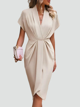 Damen Abendkleid mit V-Ausschnitt | Midi