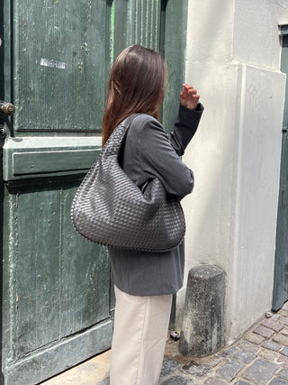 Damen Geflochtene Hobo Tasche | Groß
