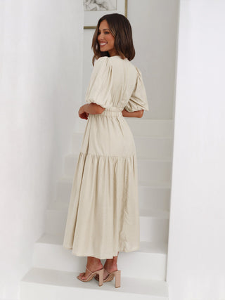 Robe à manches bouffantes femme | Midi
