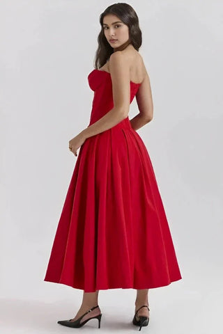 Robe de soirée élégante bustier pour femme | Midi