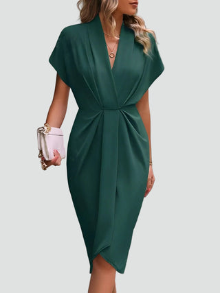 Damen Abendkleid mit V-Ausschnitt | Midi