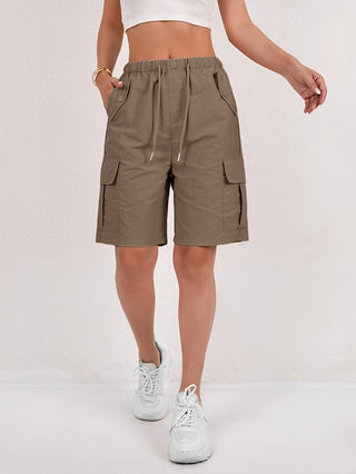 Damen Cargo Shorts | Mit Kordelzug
