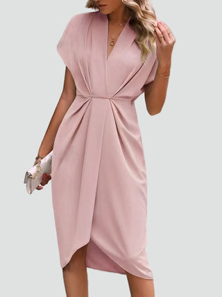 Damen Abendkleid mit V-Ausschnitt | Midi