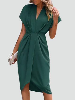 Damen Abendkleid mit V-Ausschnitt | Midi