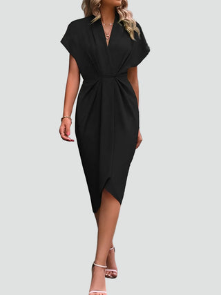 Damen Abendkleid mit V-Ausschnitt | Midi