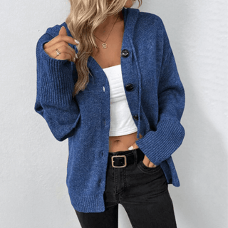 Women's button cardigan | With hood