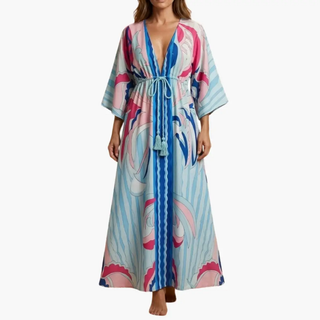 Women’s Summer Dress with V-Neck | Maxi
