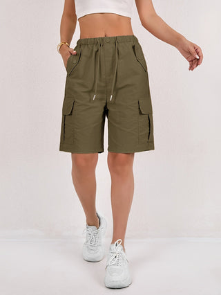 Damen Cargo Shorts | Mit Kordelzug