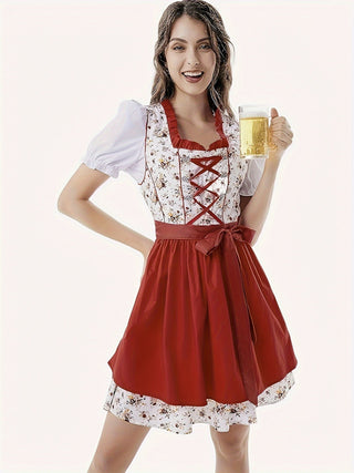 Damen-Dirndl Oktoberfest | Schürze & Oberteil