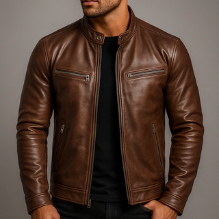 Herren Jacke mit Reißverschluss | Stehkragen