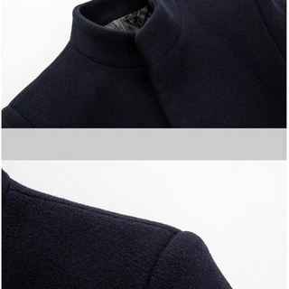 Men's Winter Trench Coat | Single-Breasted Long