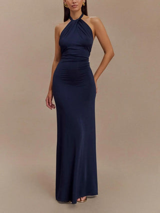 Robe de soirée dos nu femme | maxi