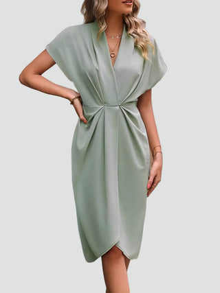 Damen Abendkleid mit V-Ausschnitt | Midi
