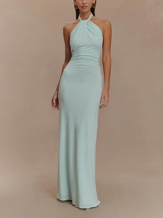 Robe de soirée dos nu femme | maxi