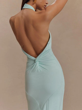 Robe de soirée dos nu femme | maxi