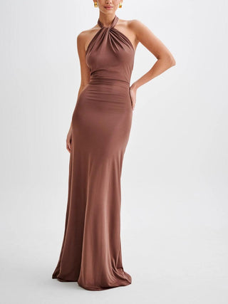 Robe de soirée dos nu femme | maxi