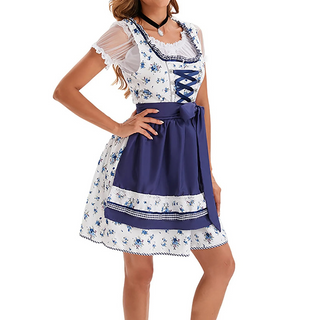 Disfraz de Oktoberfest para mujer | Vestido dirndl con tirantes descubiertos en los hombros