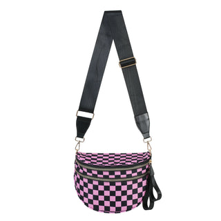 Damen Karierte Crossbody Tasche | Mit Verstellbarem Riemen