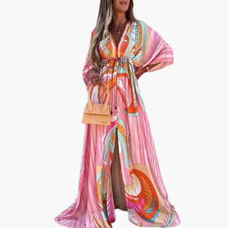 Women’s Summer Dress with V-Neck | Maxi