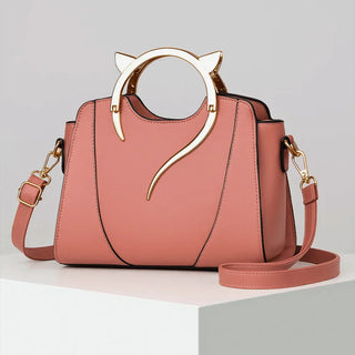 Damen Handtasche mit Katzengriff | Elegant