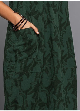 Vestido para mujer con bolsillos y estampado floral | Midi