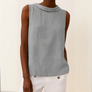 Damen Ärmelloses Rundhals Top | Casual