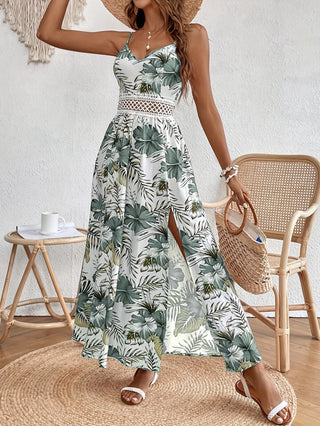Robe d'été pour femmes à bretelles spaghetti | maxi