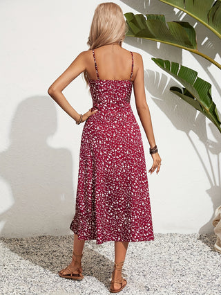 Robe d'été pour femme à motif floral | Midi