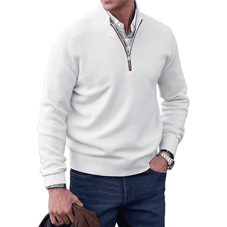 Men's Half-Zip Knit Sweater | Long Sleeve