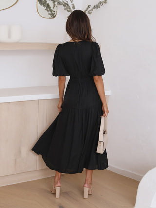 Robe à manches bouffantes femme | Midi