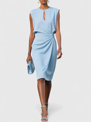 Damen Gerafftes Abendkleid | Midi
