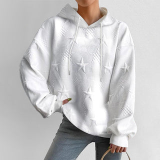 Women's Relief Star Hoodie | Long Sleeve