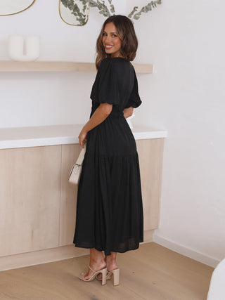 Robe à manches bouffantes femme | Midi
