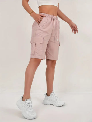Damen Cargo Shorts | Mit Kordelzug