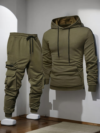 Survêtement de sport homme | Sweat à capuche zippé & pantalon de jogging