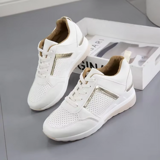 Lina | Damen Orthopädische Sneaker | Komfort Keilabsatz Weiß
