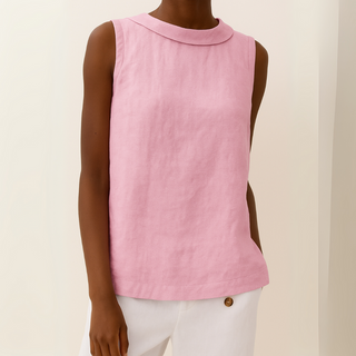 Damen Ärmelloses Rundhals Top | Casual