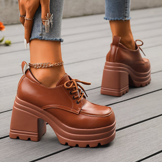Damen Absatzschuhe mit Schnürung | Plateau