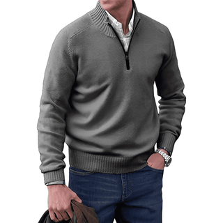 Men's Half-Zip Knit Sweater | Long Sleeve