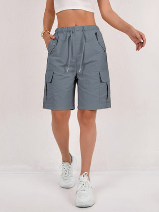 Damen Cargo Shorts | Mit Kordelzug