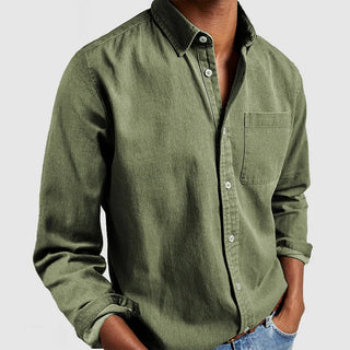 Men casual shirt with buttons | long sleeve